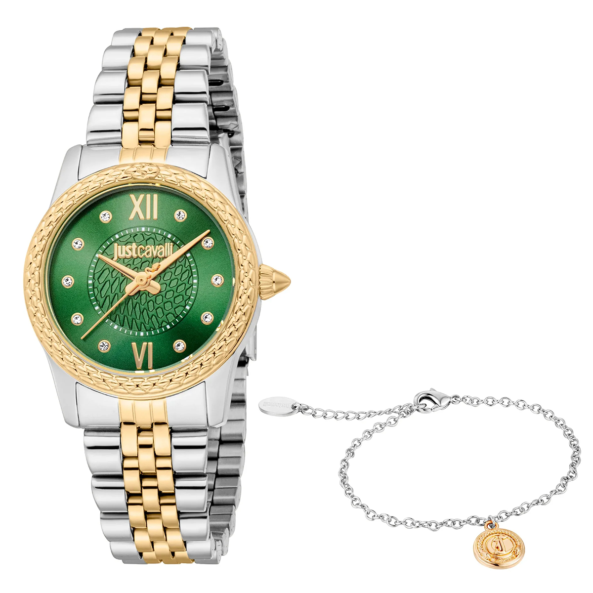 MONTRE JUST CAVALI FEMME SIMPLE ACIER